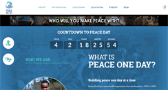 Desktop Screenshot of peaceoneday.org